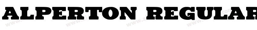 Alperton Regular字体转换